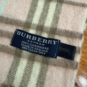 Burberry Pink Cashmere Nova check